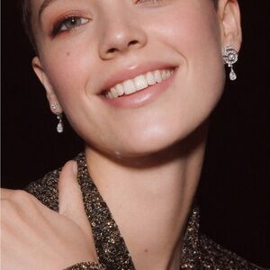 Elegant Silver Drop Earrings 3 in 1 Earrings Party Earrings Gift for Her